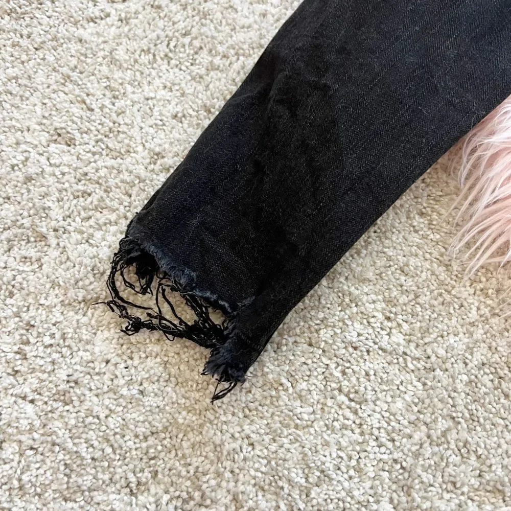 Black destroyed AE jeans
